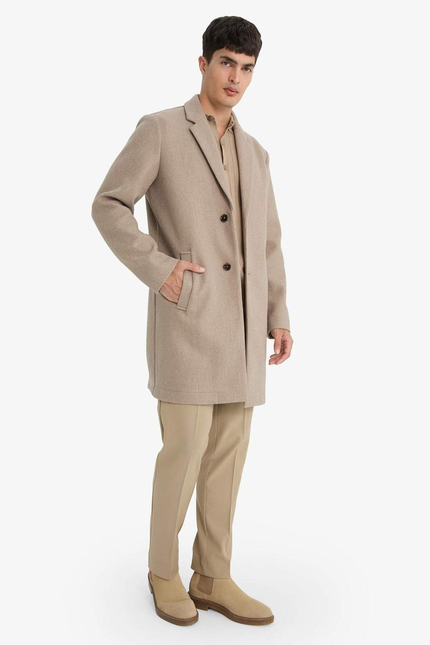 Defacto Erkek Coat/Parka Y8903Az - Gri/ Kahverengi