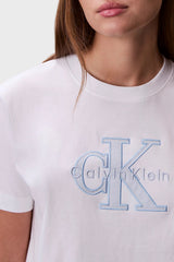 Calvin Klein Kadın HERO SS CLASSIC MONOLOGO NEW TEC LV047F829G - Beyaz
