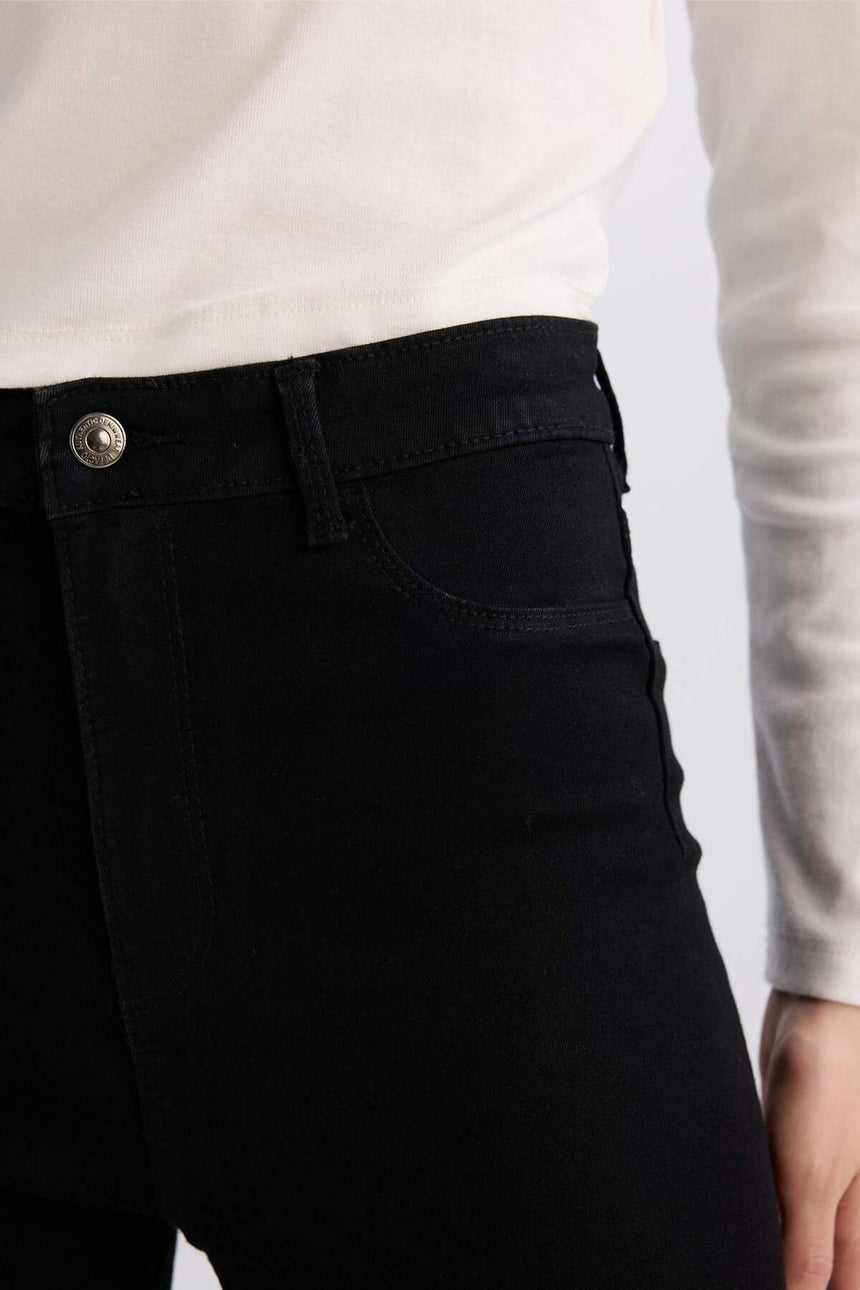 Defacto Kadın Denim B7498Ax - Siyah