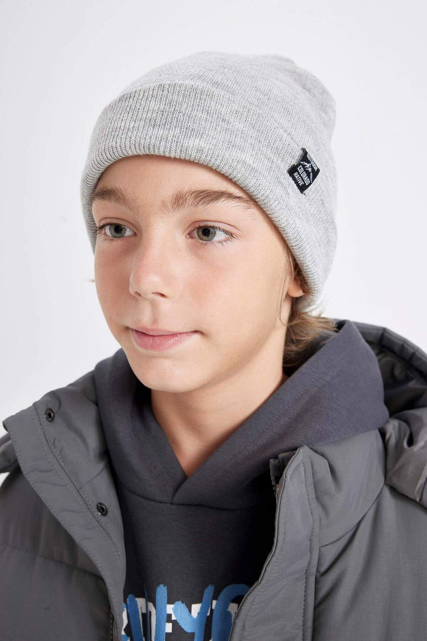 Defacto Çocuk Beret V1853A6 - Gri