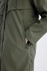 Defacto Kadın Raincoat A0982Ax - Koyu Yeşil
