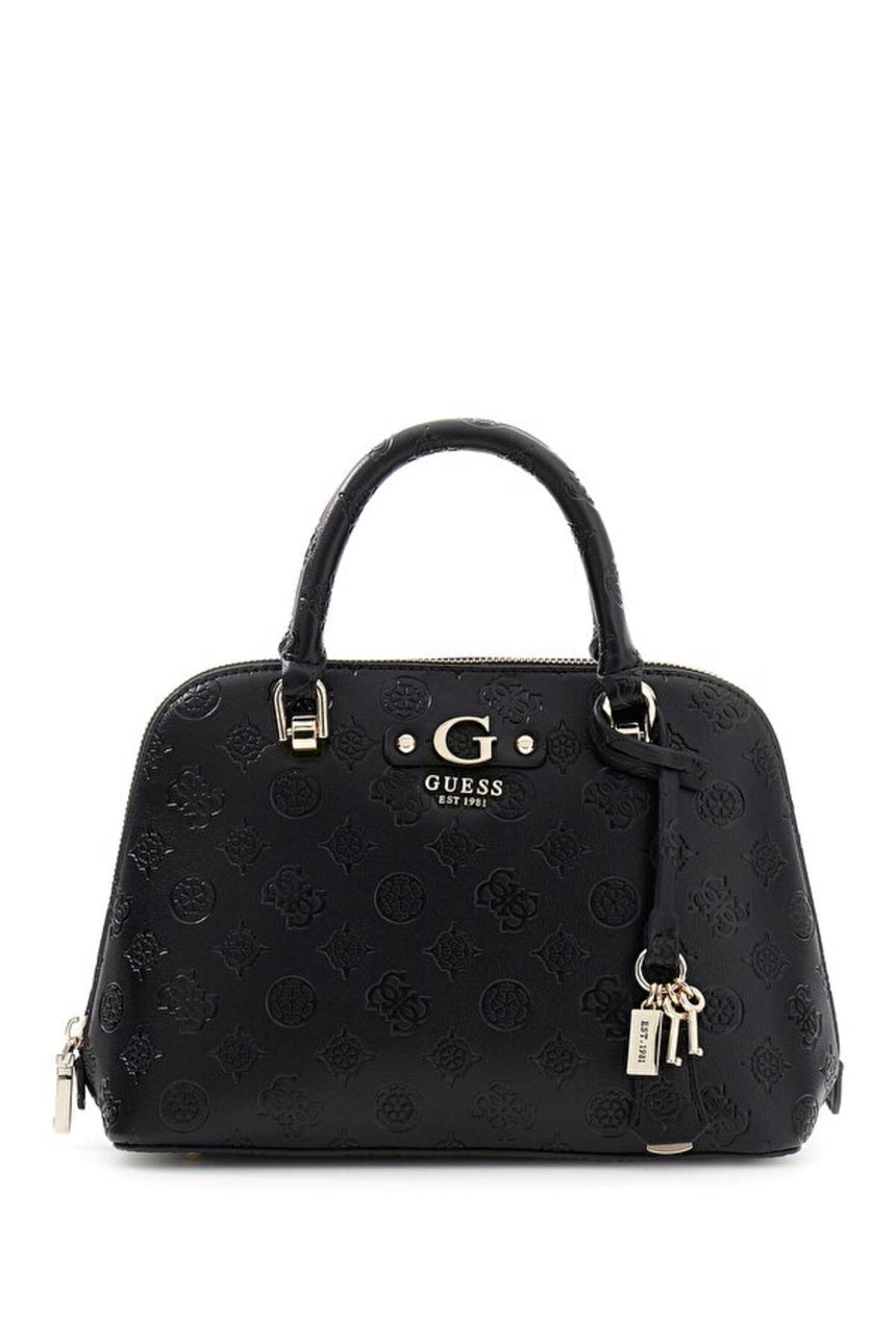 GUESS KADIN DITA DOME SATCHEL HWPD7602050 - Siyah