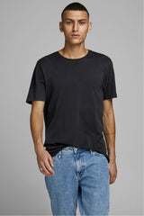 JACK&JONES JJEORGANIC BASIC TEE SS O-NECK NOOS 12156101 - Siyah