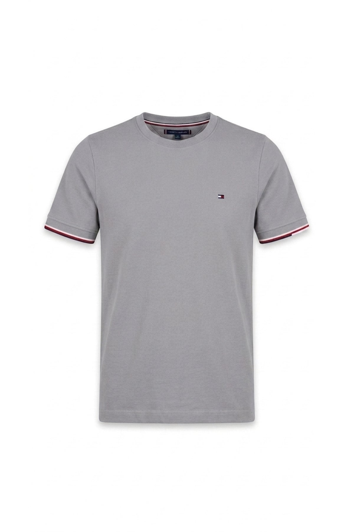 Tommy Hilfiger JD MW0MW41300 Erkek T-Shirt - Bej Gri