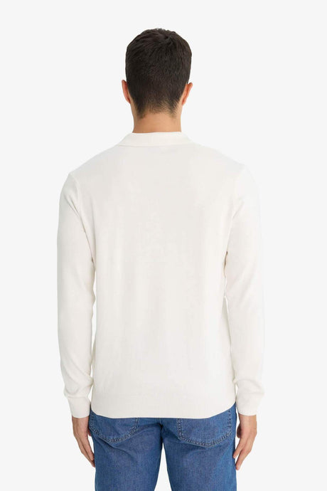 Defacto Erkek Pullover D0454Ax - Ekru