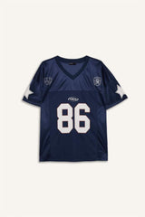 DeFacto G2344AX Kadın T-Shirt - Koyu Lacivert