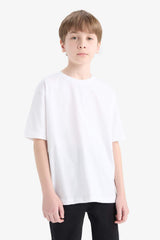 Defacto Çocuk Short Sleeve T-Shirt K1687A6 - Beyaz