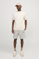 JACK&JONES JPSTKANE VESTERBRO SWEAT SHORTS MID SN 12252251 - Bej/ Açık Gri