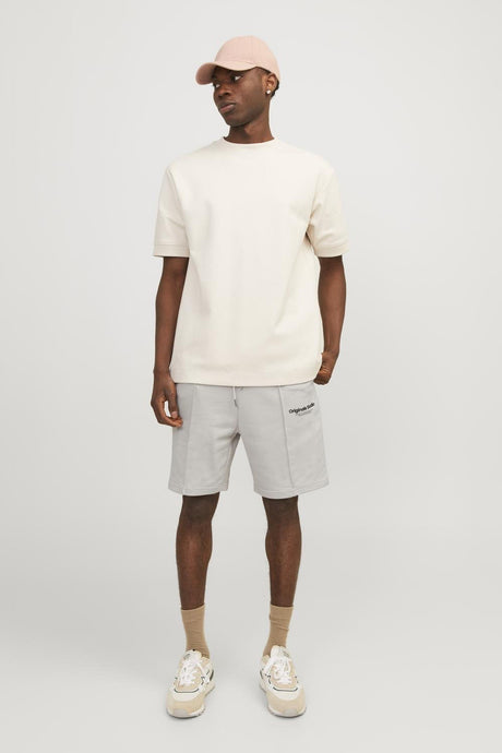 JACK&JONES JPSTKANE VESTERBRO SWEAT SHORTS MID SN 12252251 - Bej/ Açık Gri