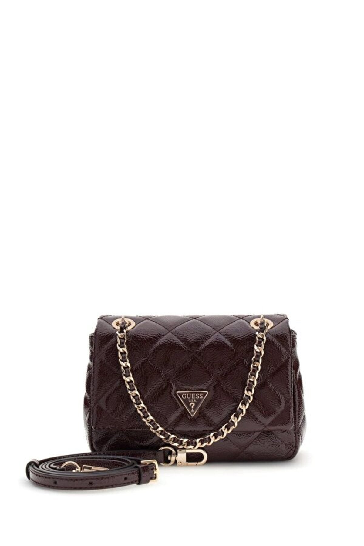 Guess Juliet Mini Kadın Omuz Çantası HWQT2456740 - Koyu Kırmızı