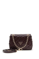 Guess Juliet Mini Kadın Omuz Çantası HWQT2456740 - Koyu Kırmızı