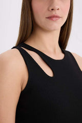 DeFacto Kadın Slim Fit Bluz A3422AX - Siyah