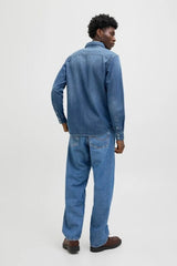 Jack & Jones Sheridan Erkek Denim Gömlek 12138115 - Mavi