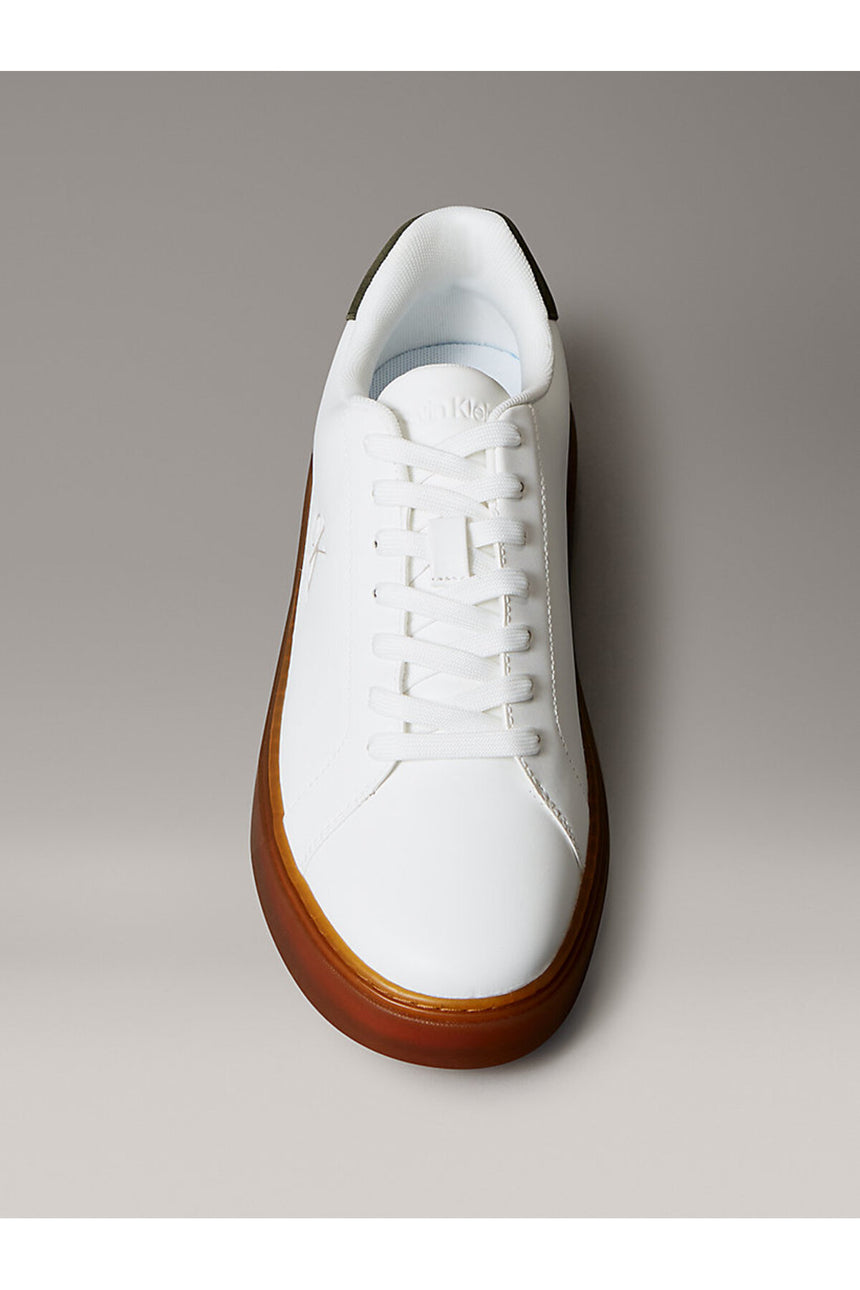 Calvin Klein Erkek CLASSIC CUPSOLE LACEUP LTH YM0YM01435 - Beyaz