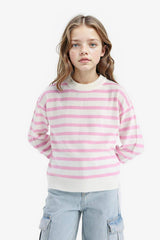 Defacto Çocuk Pullover C6903A8 - Pembe