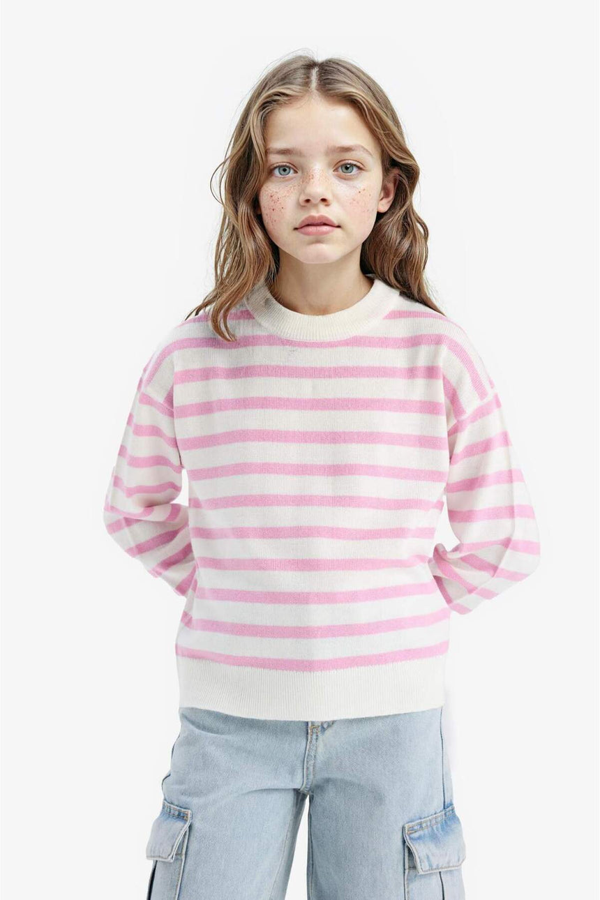 Defacto Çocuk Pullover C6903A8 - Pembe