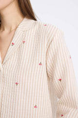 Defacto Kadın Woven Tops E3111Ax - Ekru