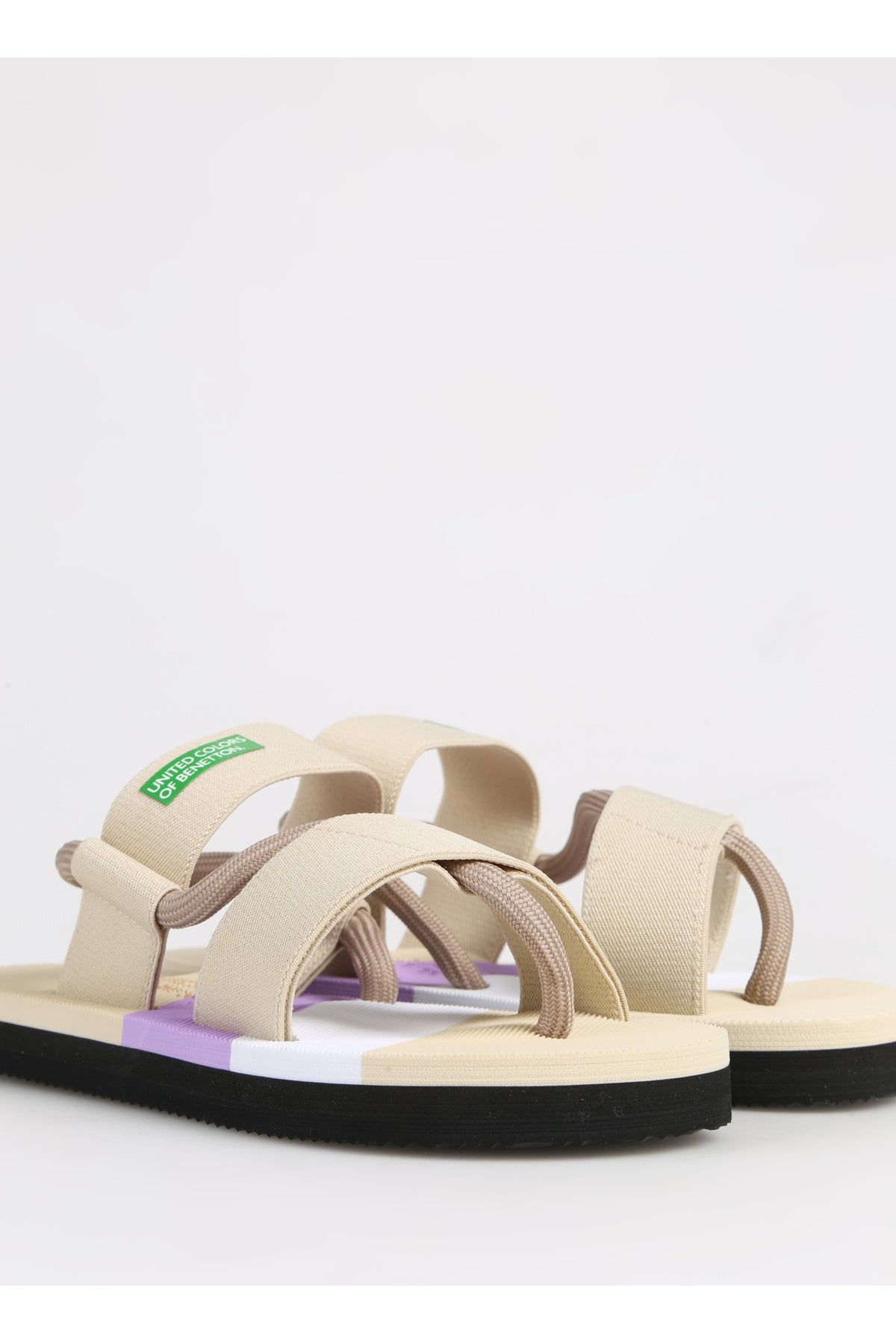 Benetton Kadın Sandalet BNI-10214 - Bej