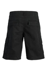 JACK&JONES JPSTCOLE MATEO CARGO SHORT MID SN 12274389 - Siyah