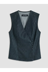LCW KADIN S6NF48B8 YLK,AVERS-SET-VEST - Koyu Mavi