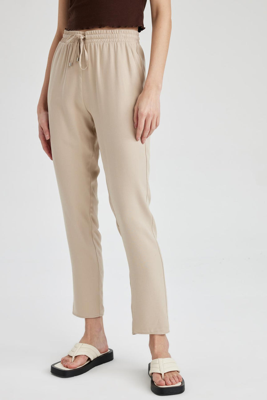 Defacto Kadın Trousers L3164Az - Kahverengi / Kum Beji