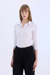 Defacto Kadın Woven Top I5278AZ - Mor/ Beyaz