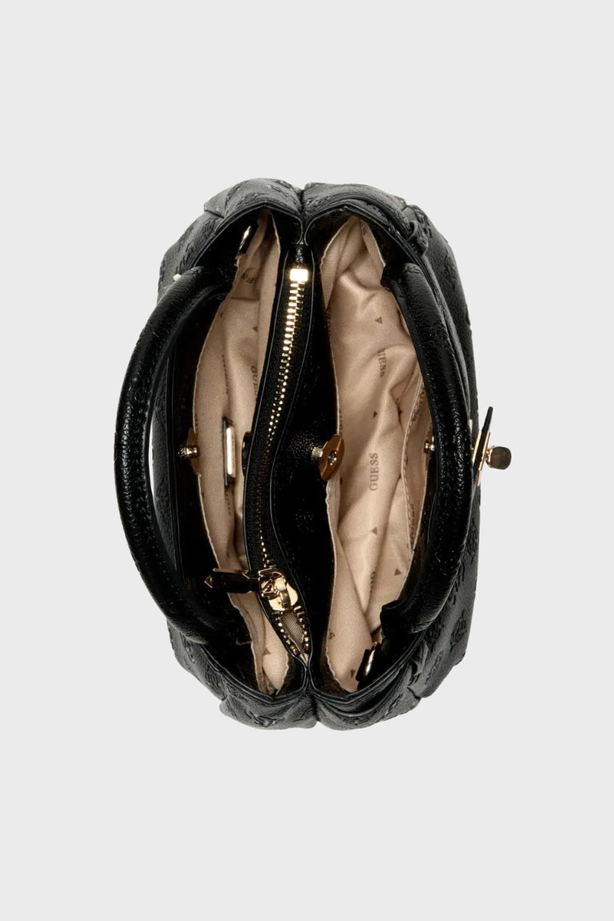 GUESS KADIN ELLA LOGO LRG GFRIEND SATCHEL HWPD9746060 - Siyah
