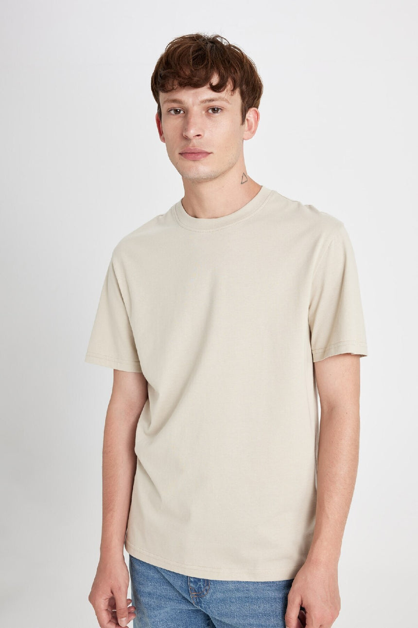 DeFacto V7699AZ Erkek T-Shirt - Kum Beji