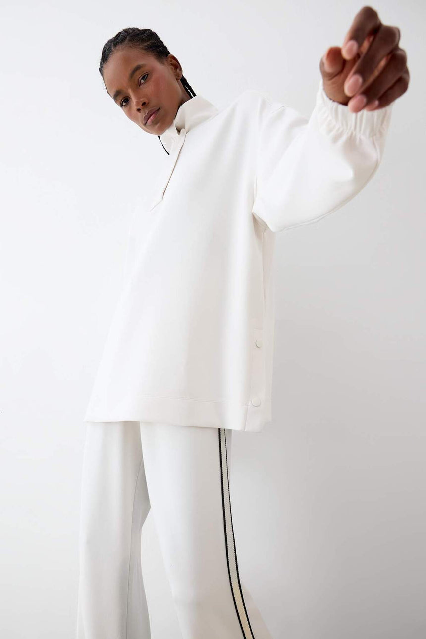Defacto Kadın Sweat Shirt D1457Ax - Ekru
