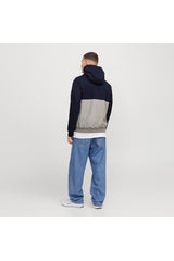 JACK&JONES JJERUSH HOOD BOMBER NOOS 12200208 - Koyu Mavi
