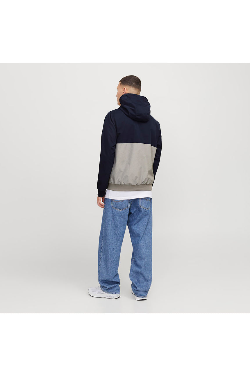 JACK&JONES JJERUSH HOOD BOMBER NOOS 12200208 - Koyu Mavi