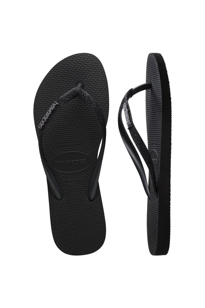 HAVAİANAS SLIM GLITTER 2 4146975 - Siyah