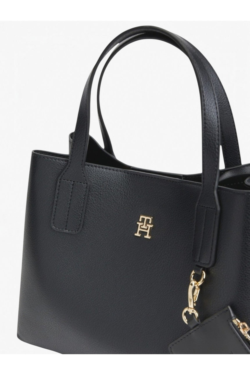 Tommy Hilfiger Kadın TH ICON MINI SATCHEL AW0AW18722 - Siyah