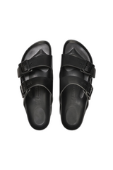 Sporline Birkenstock Arizona Eva siyah kadın terlik, çift tokalı tasarım ve anatomik taban yapısı ile.