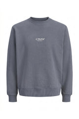 JACK&JONES PLUS JJESOHO SWEAT CREW NECK NOOS PLS 12284682 - Koyu Gri