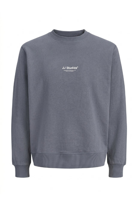 JACK&JONES PLUS JJESOHO SWEAT CREW NECK NOOS PLS 12284682 - Koyu Gri