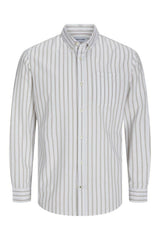 JACK&JONES JJEOXFORD SHIRT LS NOOS 12182486 - Açık Kahverengi