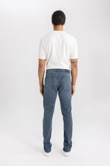 DeFacto B3622AX Erkek Jean Pantolon - Mavi / Gri