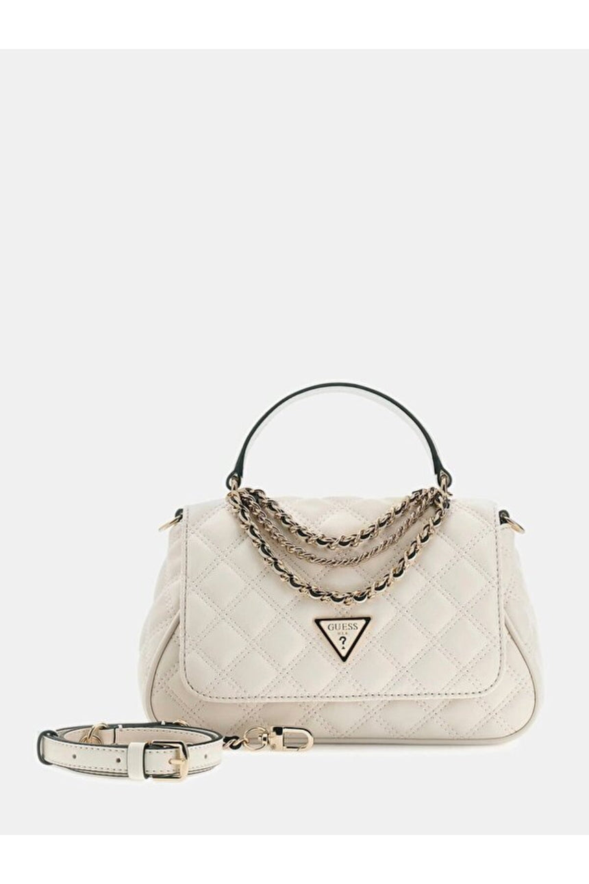 GUESS KADIN GIULLY II TOP HANDLE HWQG9673190 - Kırık Beyaz/ Ekru