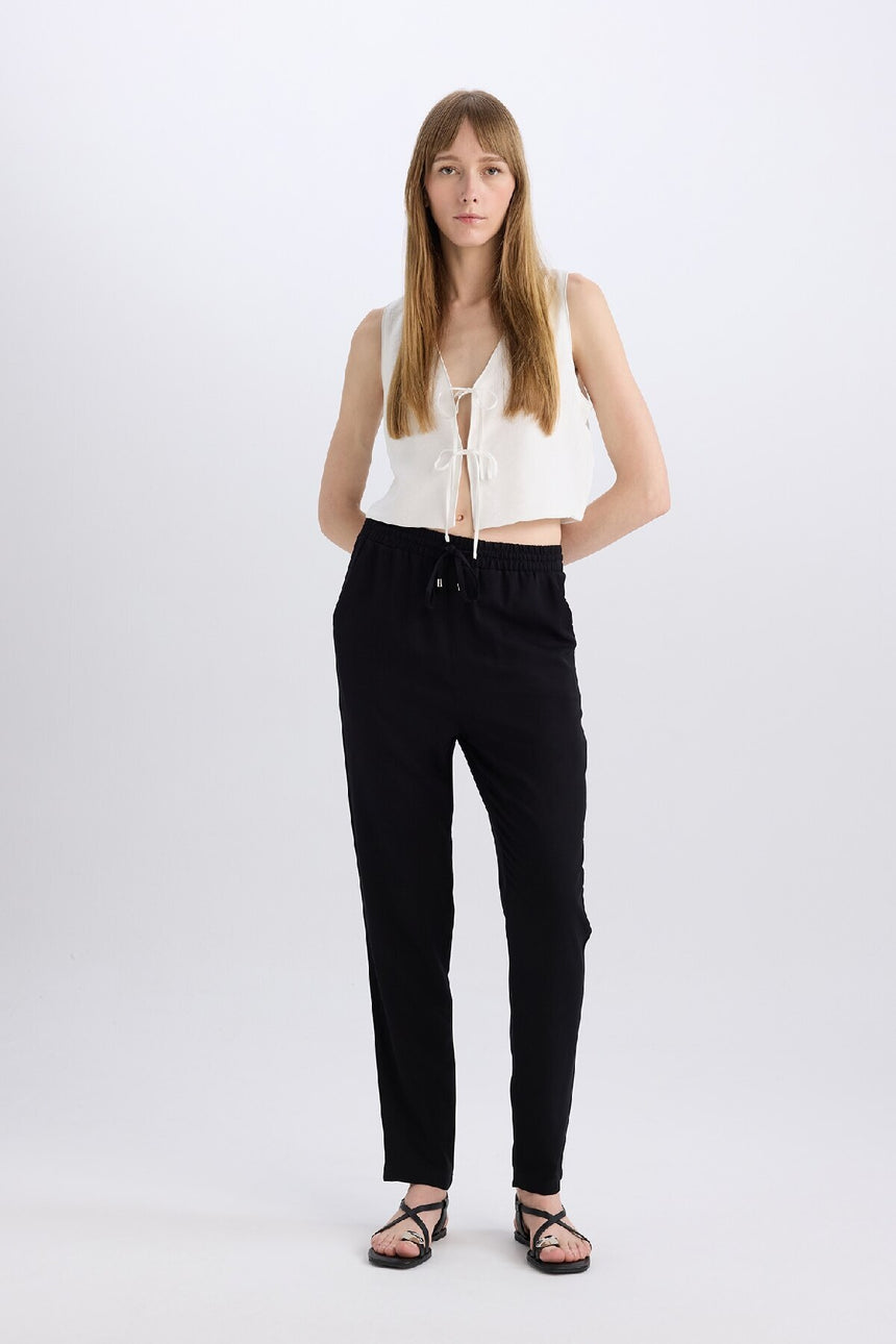 Defacto Kadın Trousers L3164Az - Siyah