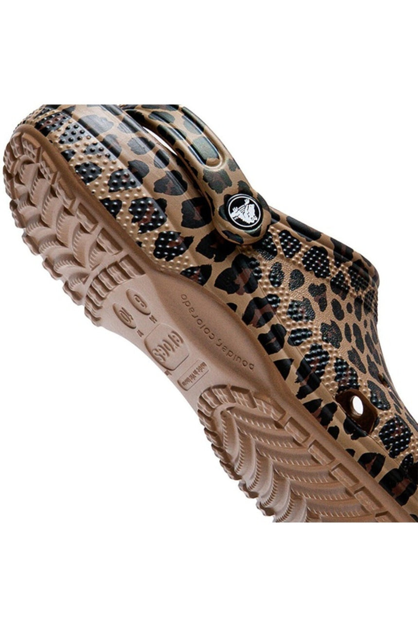 CROCS UNISEX Classic Animal Clog 211800 - Kahverengi/ Leopar