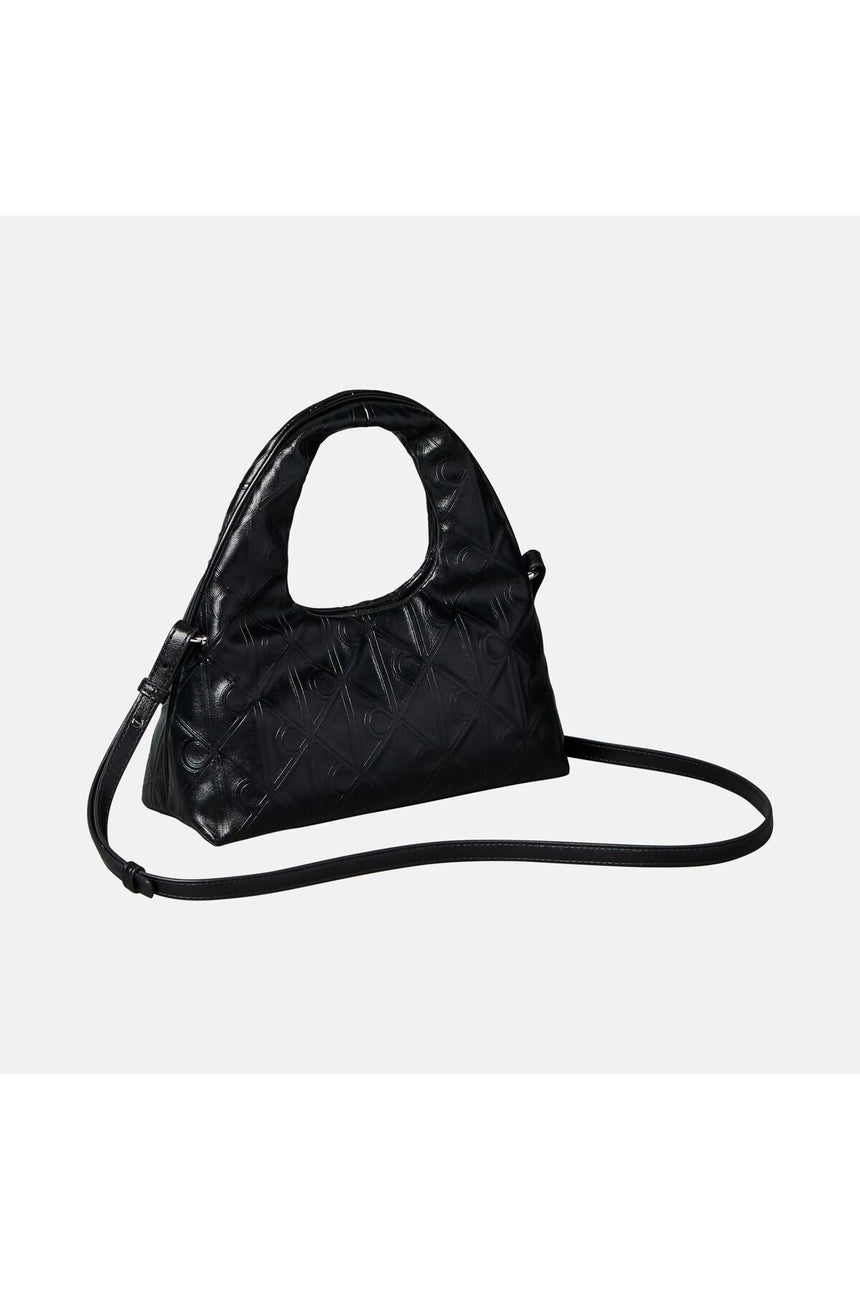 Calvin Klein Kadın EMBLEM AOP PUFFER BAG WITH STRAP LV04F3200G001 - Siyah