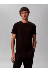 Calvin Klein Erkek SS SLIM STRETCH COTTON CREWNK TE LV04LC240G - Siyah