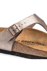 Birkenstock Gizeh BF Graceful 1016144 Kadın Terlik - Gri Kahverengi
