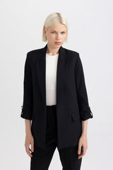 DeFacto Kadın Blazer Ceket C3215AX - Siyah