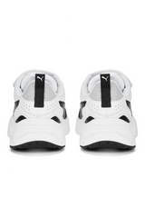 Sporline Puma Trinity Lite AC+ PS çocuk sneaker, beyaz ve siyah renkli, arka görünüm