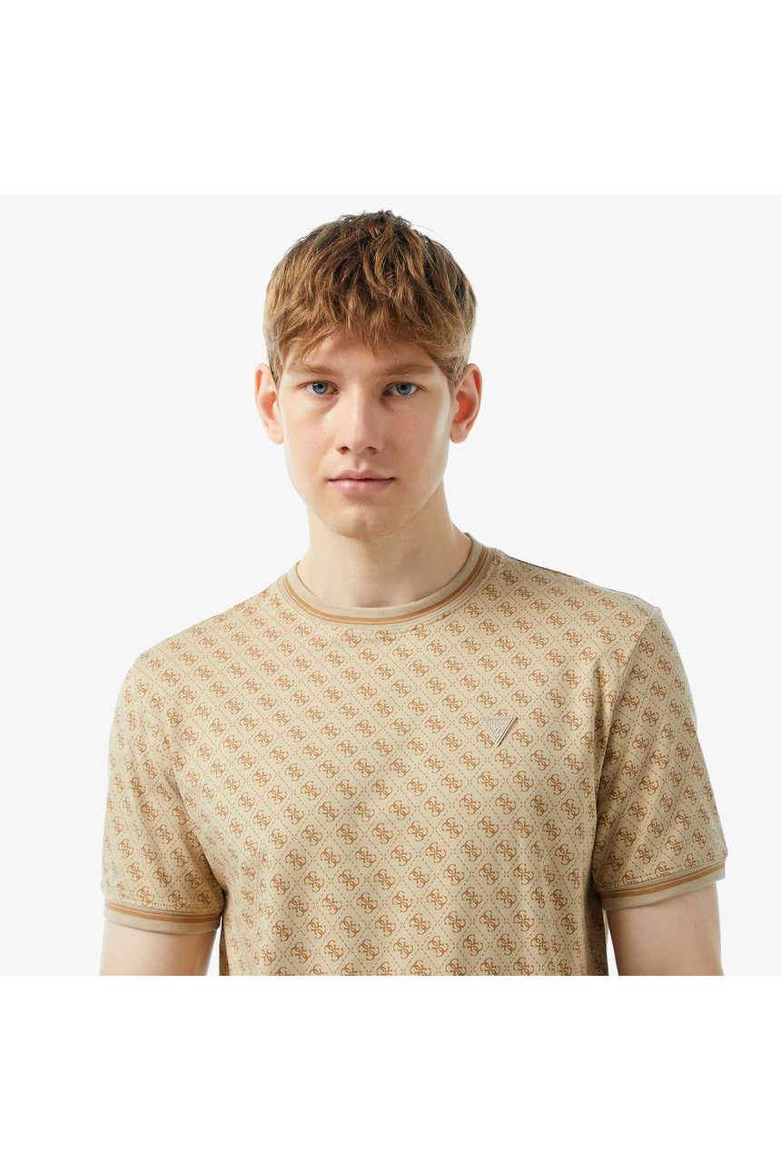 GUESS ERKEK MARSHALL T-SHIRT Z2YI05J1314 - Bej
