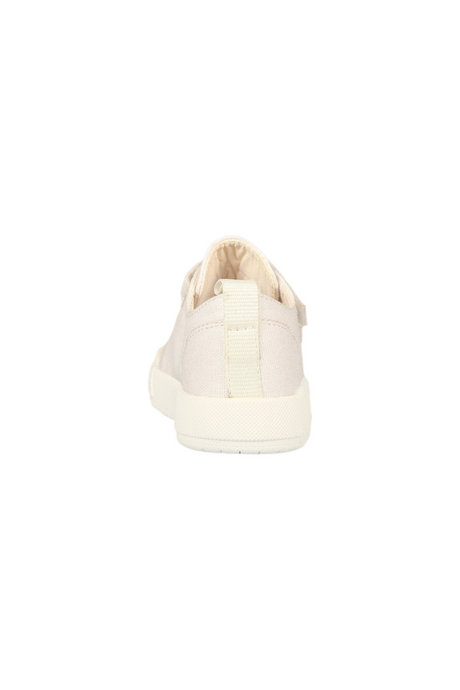 Sporline Vicco beyaz keten çocuk sneaker ayakkabısının arka görünümü