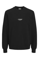 JACK&JONES PLUS JJESOHO SWEAT CREW NECK NOOS PLS 12284682 - Siyah