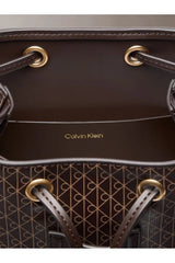 Calvin Klein Emblem AOP Mini Backpack Kadın Sırt Çantası LV04F3507G - Kahverengi